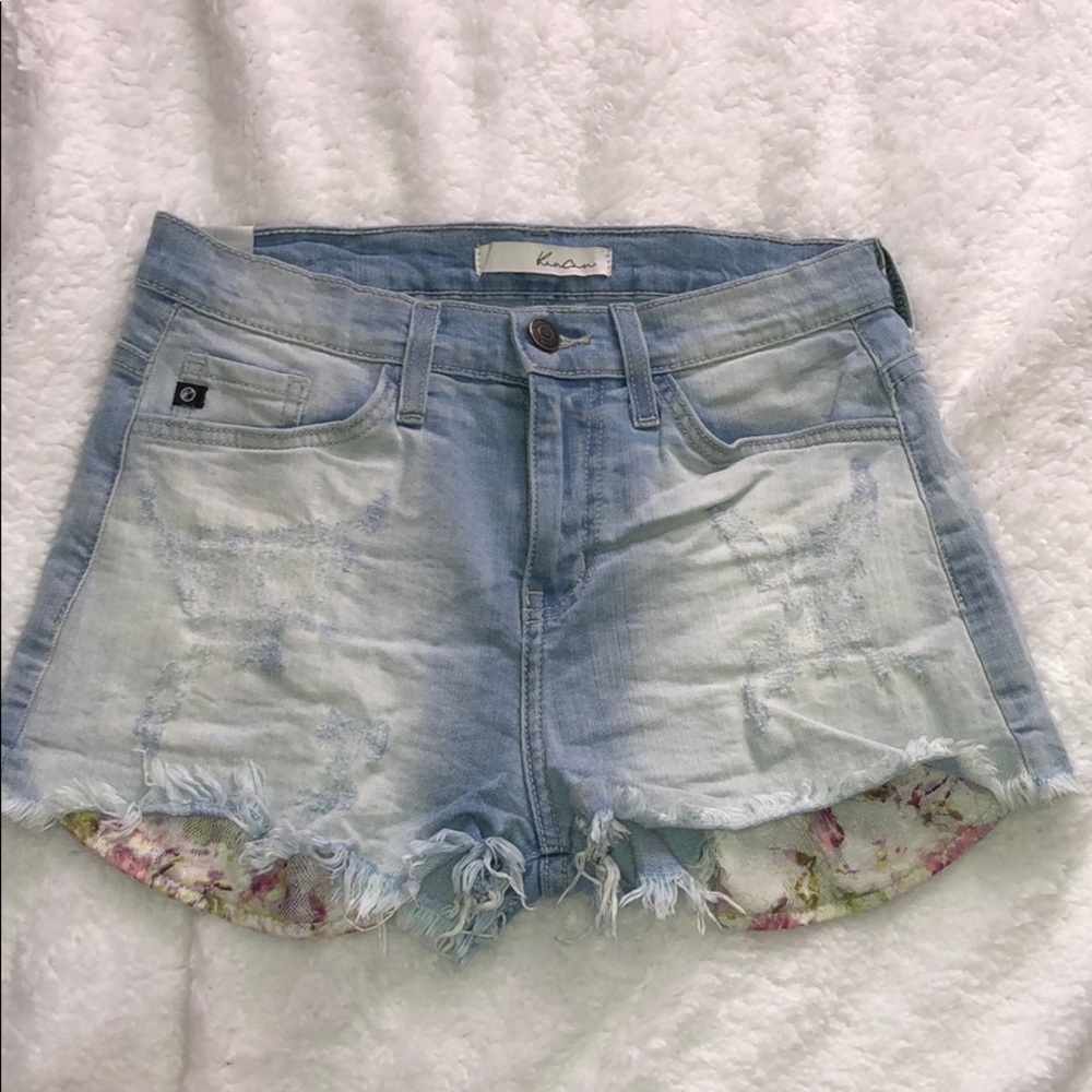 High waisted Kan Can shorts stretch short